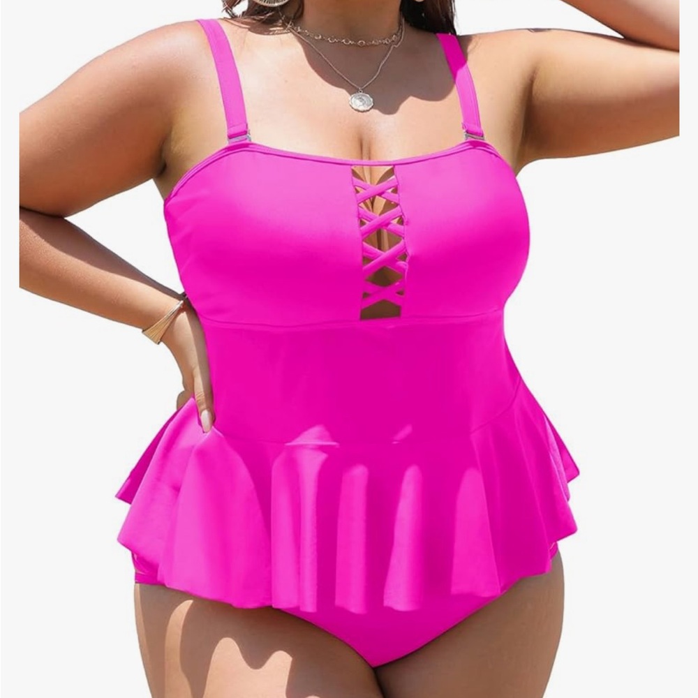 Younique Pink Tankini